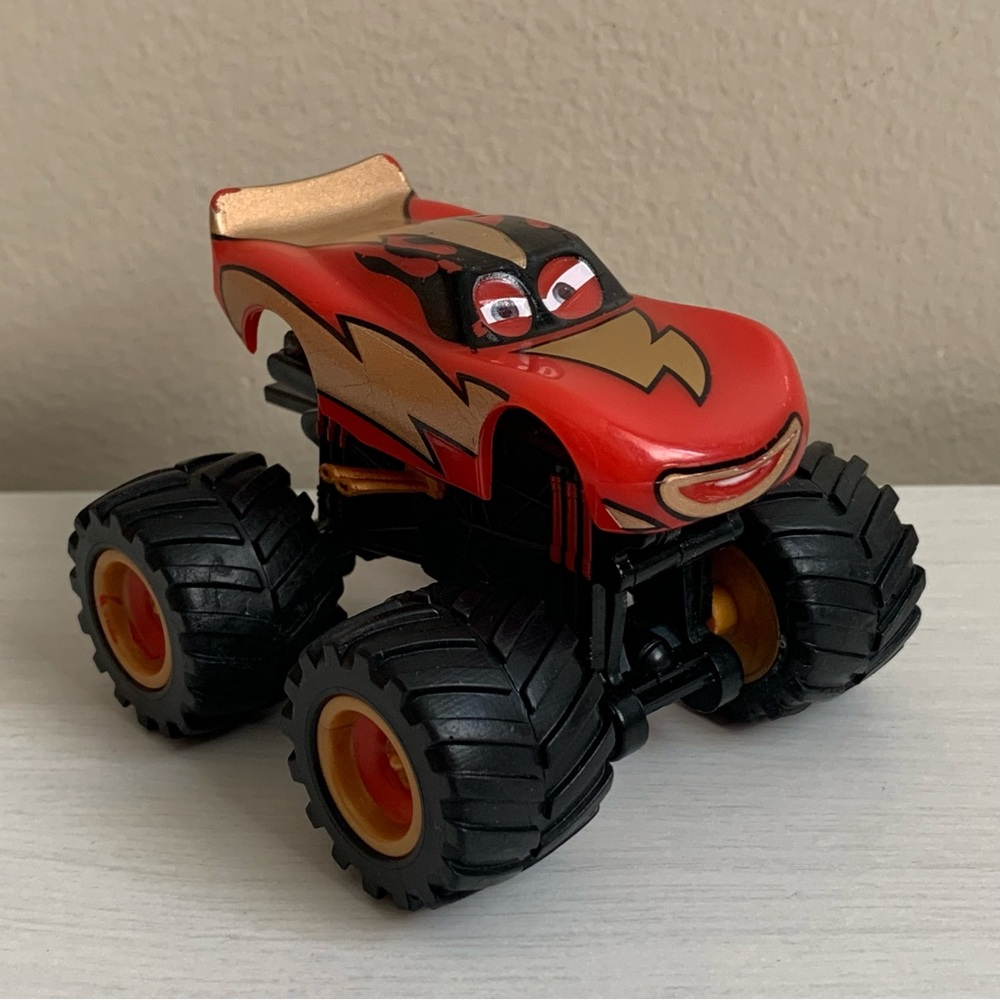Disney Pixar Cars Toons Frightening McMean Monster Truck 1:55 McQueen Toy